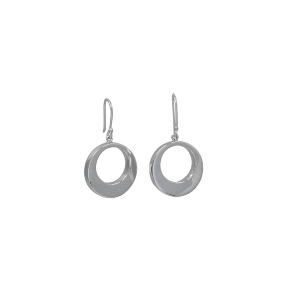 Circle Cutout Hook Earrings